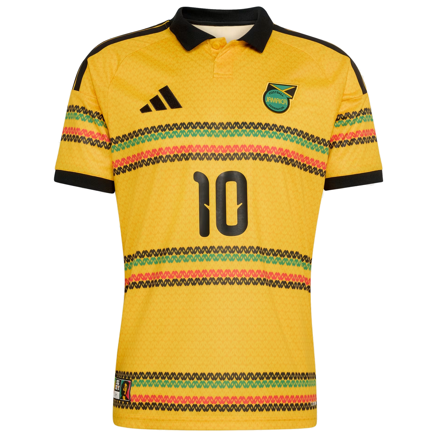 adidas Jamaica 2026 x Bob Marley #10 Men's Home Stadium Jersey
