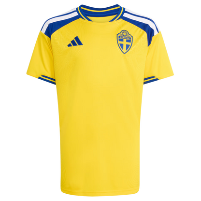 adidas Sweden 2026 Youth Home Stadium Jersey