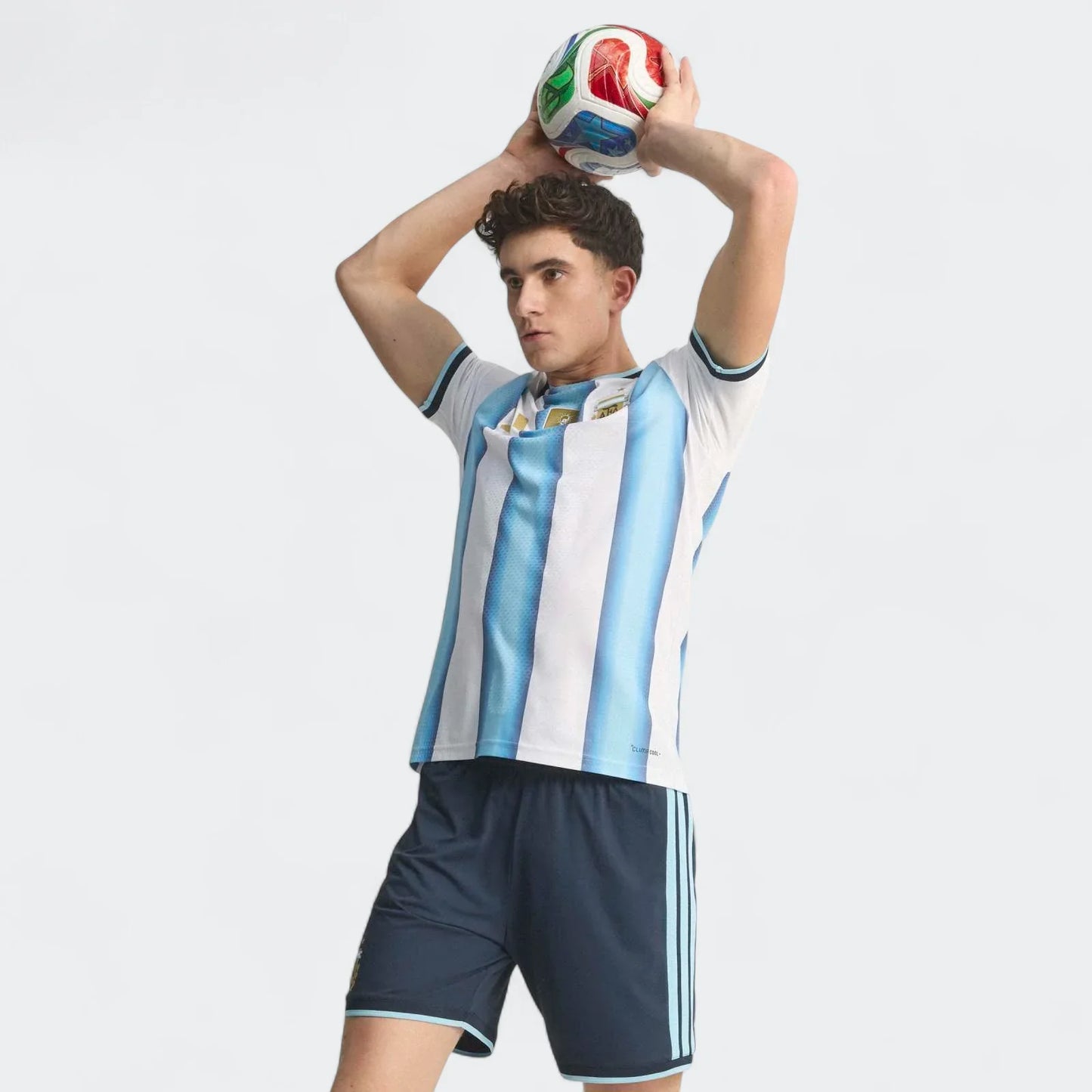 Mens Argentina 26 Home Authentic Jersey