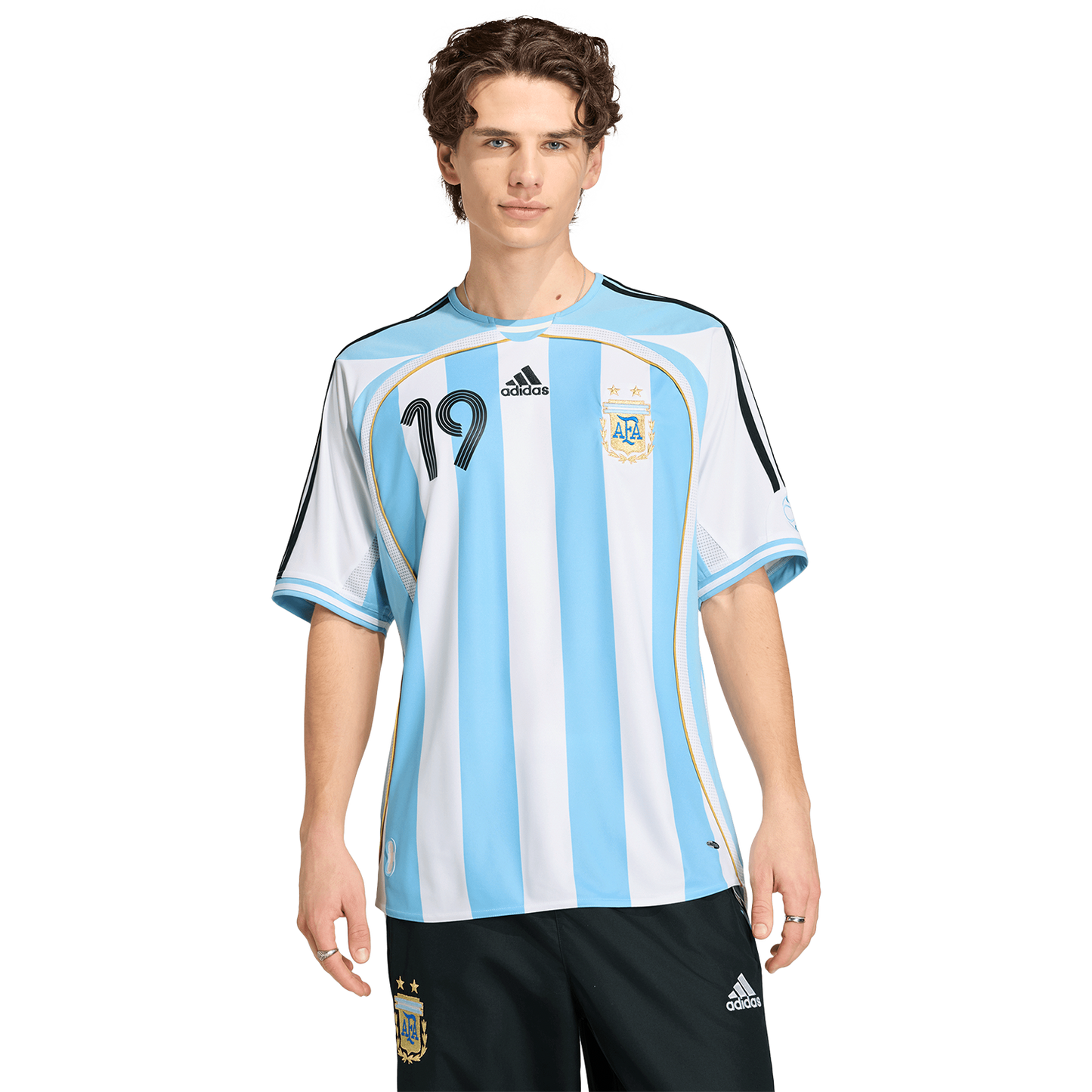adidas Argentina 2006 Men's Home Messi 19 Jersey