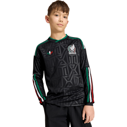 adidas Youth Mexico 3rd 2026 Long Sleeve Stadium Jersey