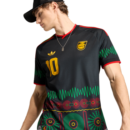adidas Jamaica 2026 x Bob Marley #10 Men's Away Stadium Jersey