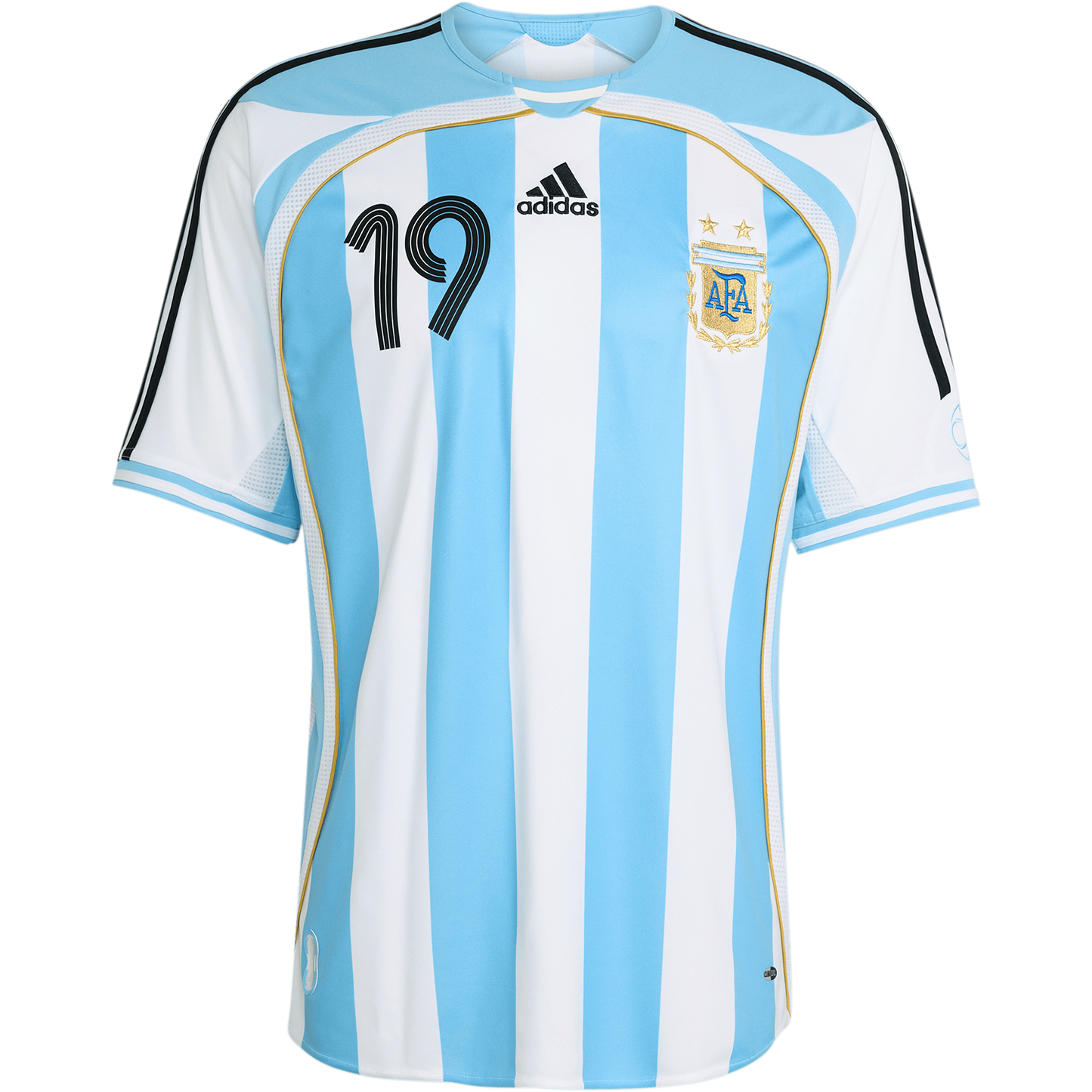 adidas Argentina 2006 Men's Home Messi 19 Jersey
