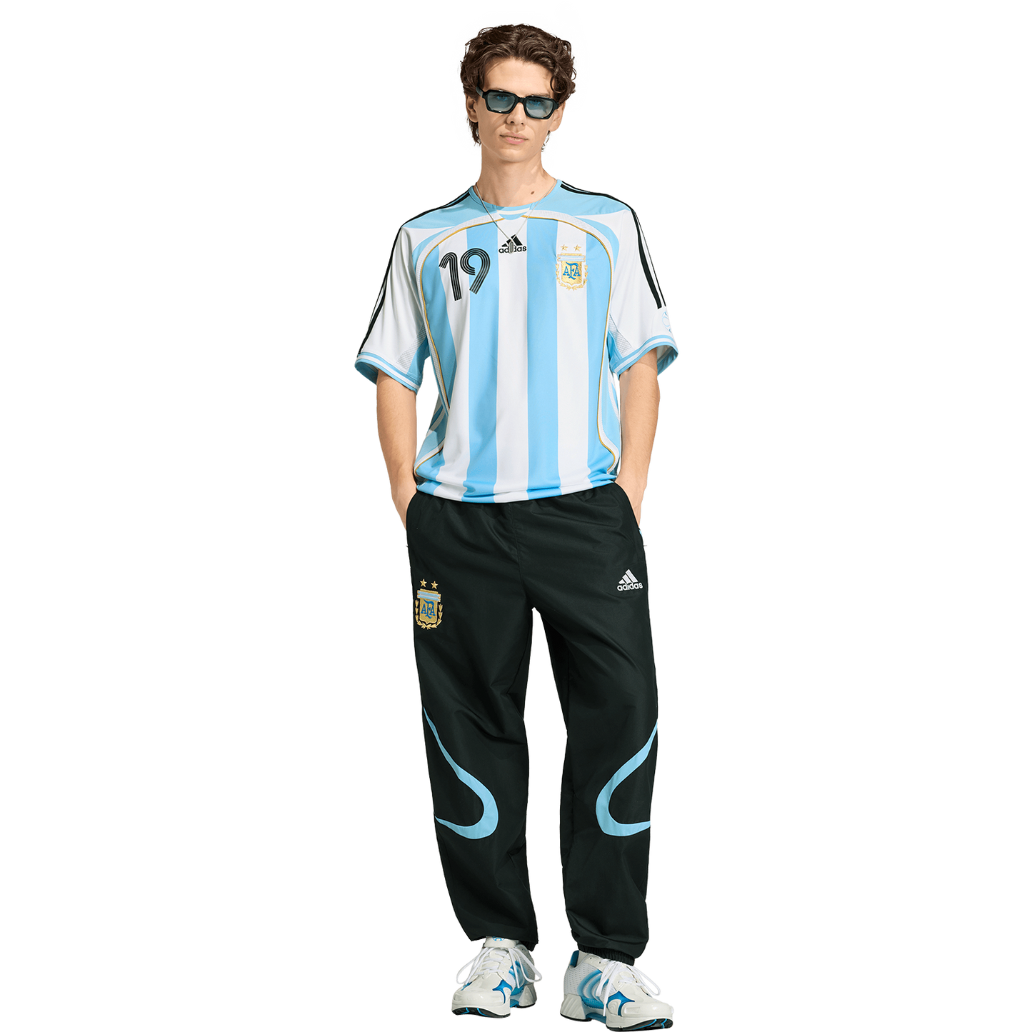 adidas Argentina 2006 Men's Home Messi 19 Jersey