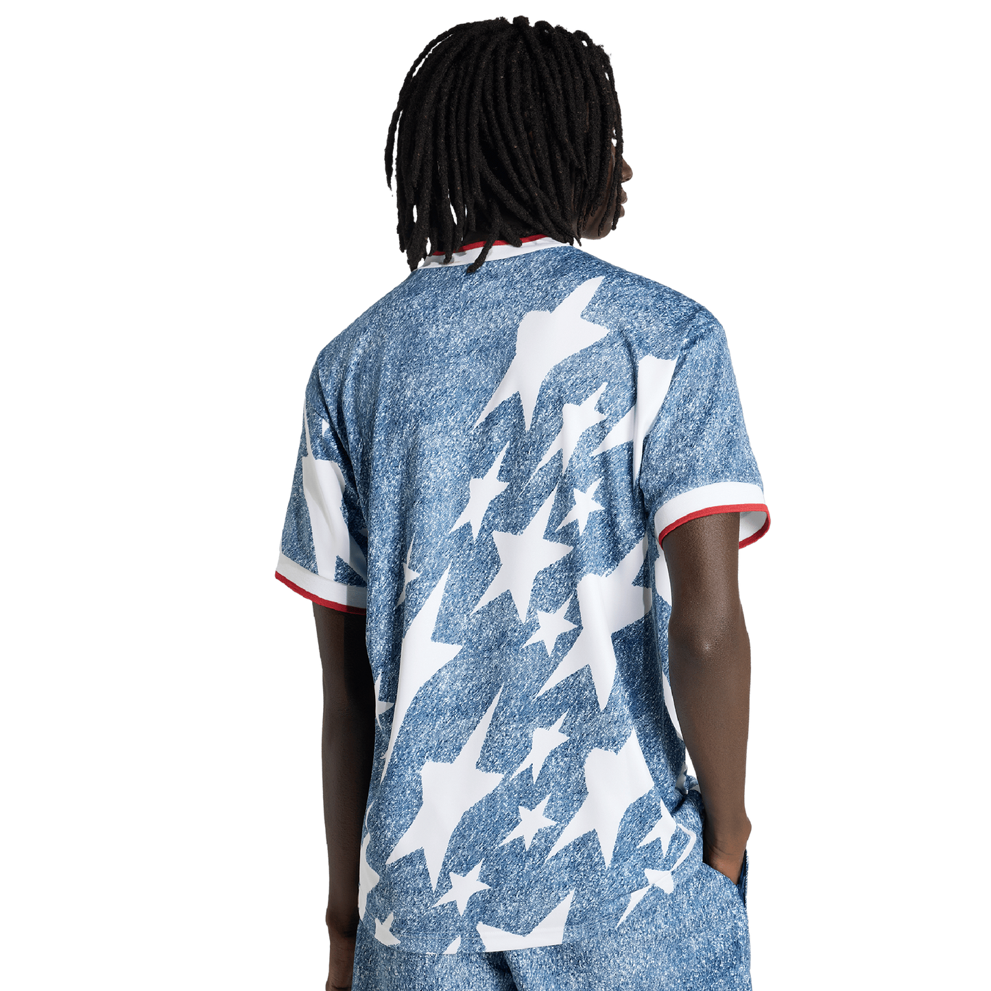 adidas Men's Denim Graphic Jersey - Denim Collection