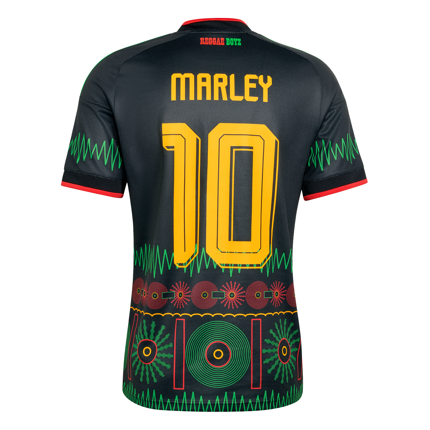 adidas Jamaica 2026 x Bob Marley #10 Men's Away Stadium Jersey
