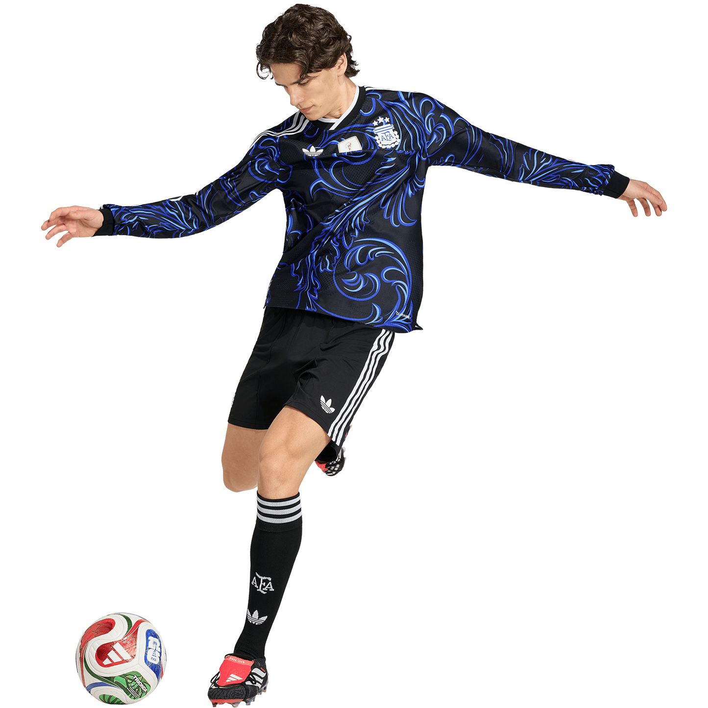 adidas Men's Argentina Away 2026 Authentic Long Sleeve Jersey
