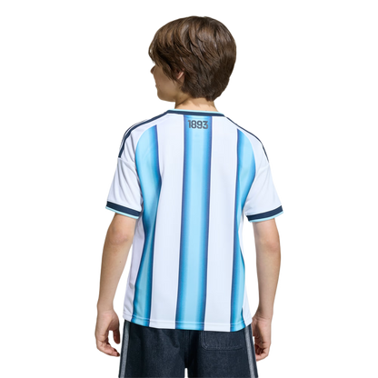 adidas Argentina 2026 Youth Home Stadium Jersey